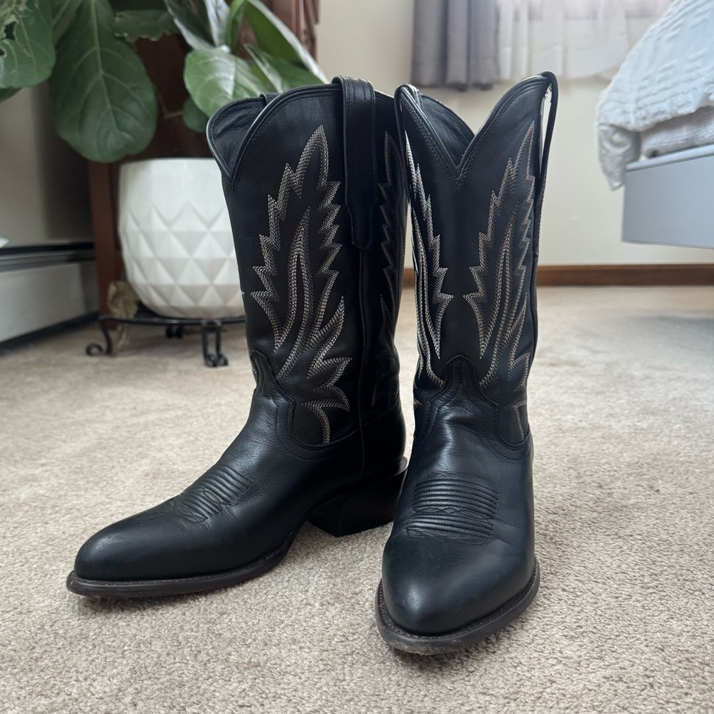 Tecovas Jamie Black Western Leather Boots
